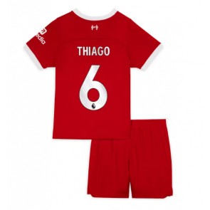 Liverpool Thiago Alcantara #6 Domaci Dres za Dječji 2023-24 Kratak Rukavima (+ kratke hlače)